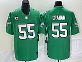 Men's Philadelphia Eagles #55 Brandon Graham Green 2023 F.U.S.E. Vapor Untouchable With C Patch Stitched Football Jersey,baseball caps,new era cap wholesale,wholesale hats